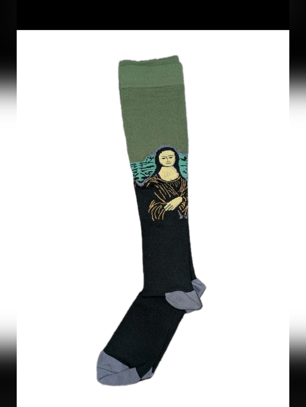 Mona Lisa Art Painting Knee Long Socks Size L/XL New